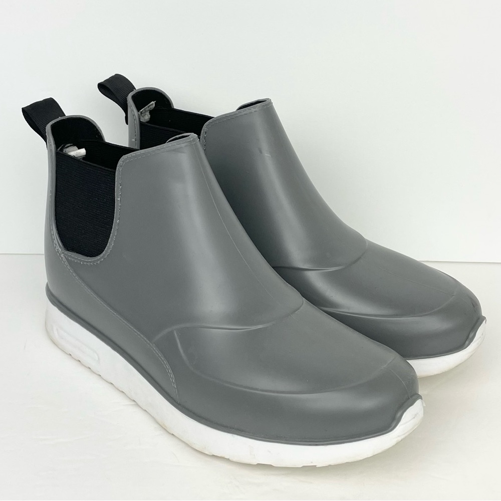Capelli New York Matte Chelsea Rain Boots Platform Slide On Waterproof